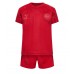 Cheap Denmark Home Football Kit Children World Cup 2022 Short Sleeve (+ pants)